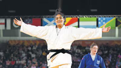 जूडोका तूलिका मान को ठिकाने की विफलता के लिए NADA द्वारा निलंबित कर दिया गया 1 File image of India s Tulika Maan reacts after win 1784897189846