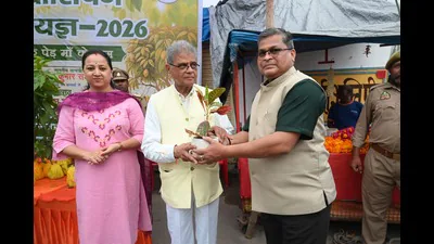 UP minister Arun Kumar at the Van Mahotsav event o 1782918794754