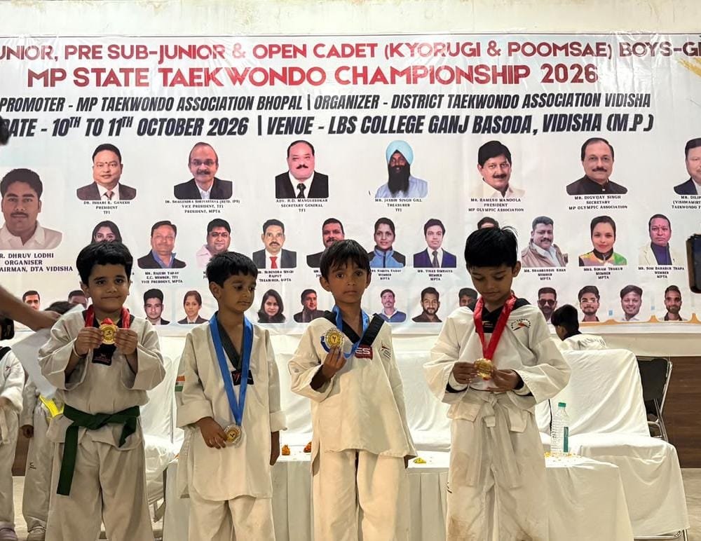 लखनऊ के अथर्व अग्रवाल ने मध्य प्रदेश में जीता ताइक्वांडो गोल्ड, बढ़ाया राजधानी का गौरव